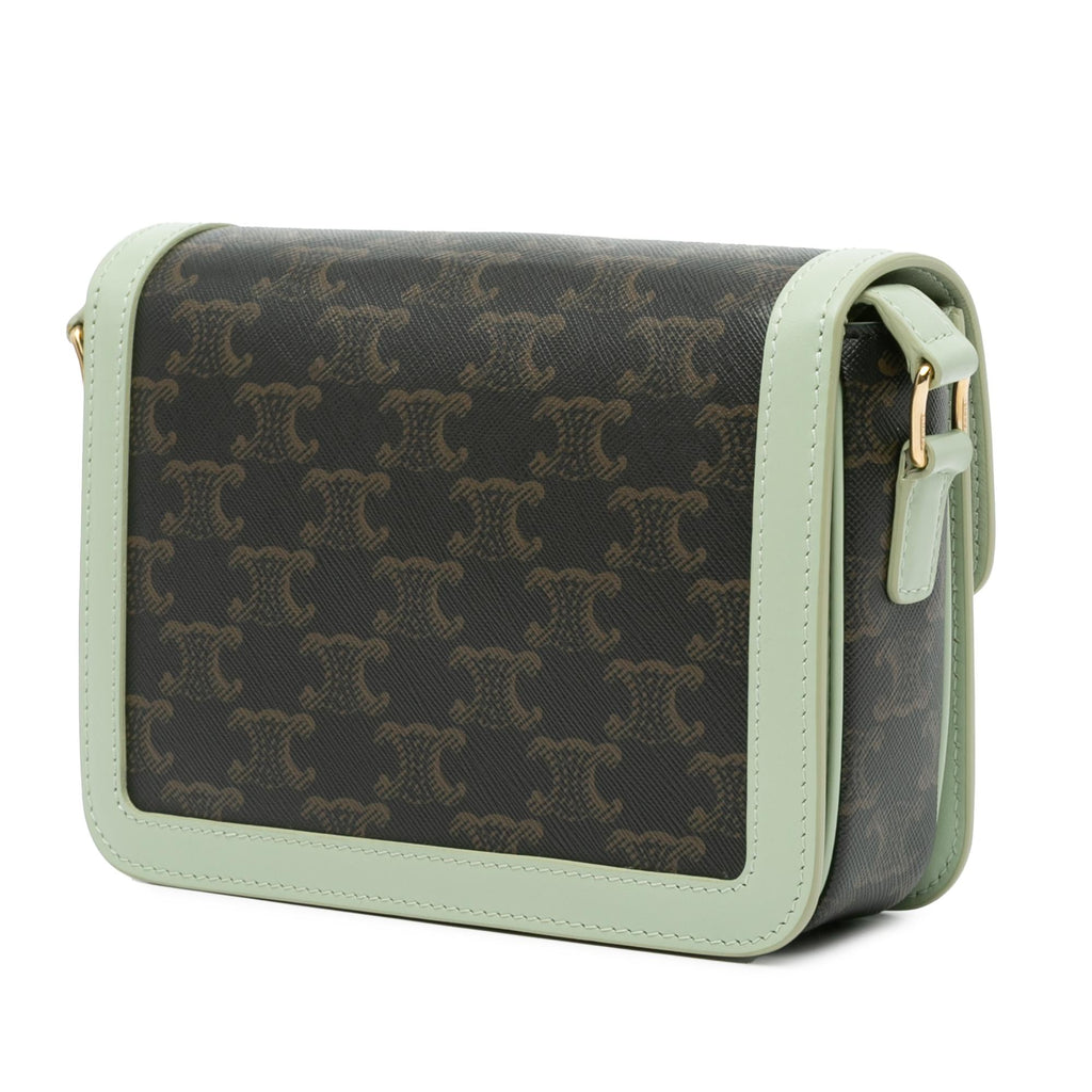 Celine Teen Coated Canvas Triomphe Crossbody
