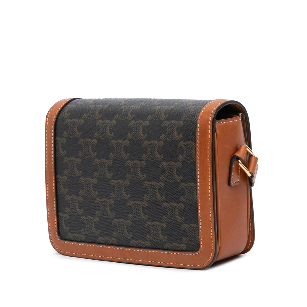 Celine Teen Coated Canvas Triomphe Crossbody