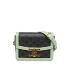 Celine Teen Coated Canvas Triomphe Crossbody