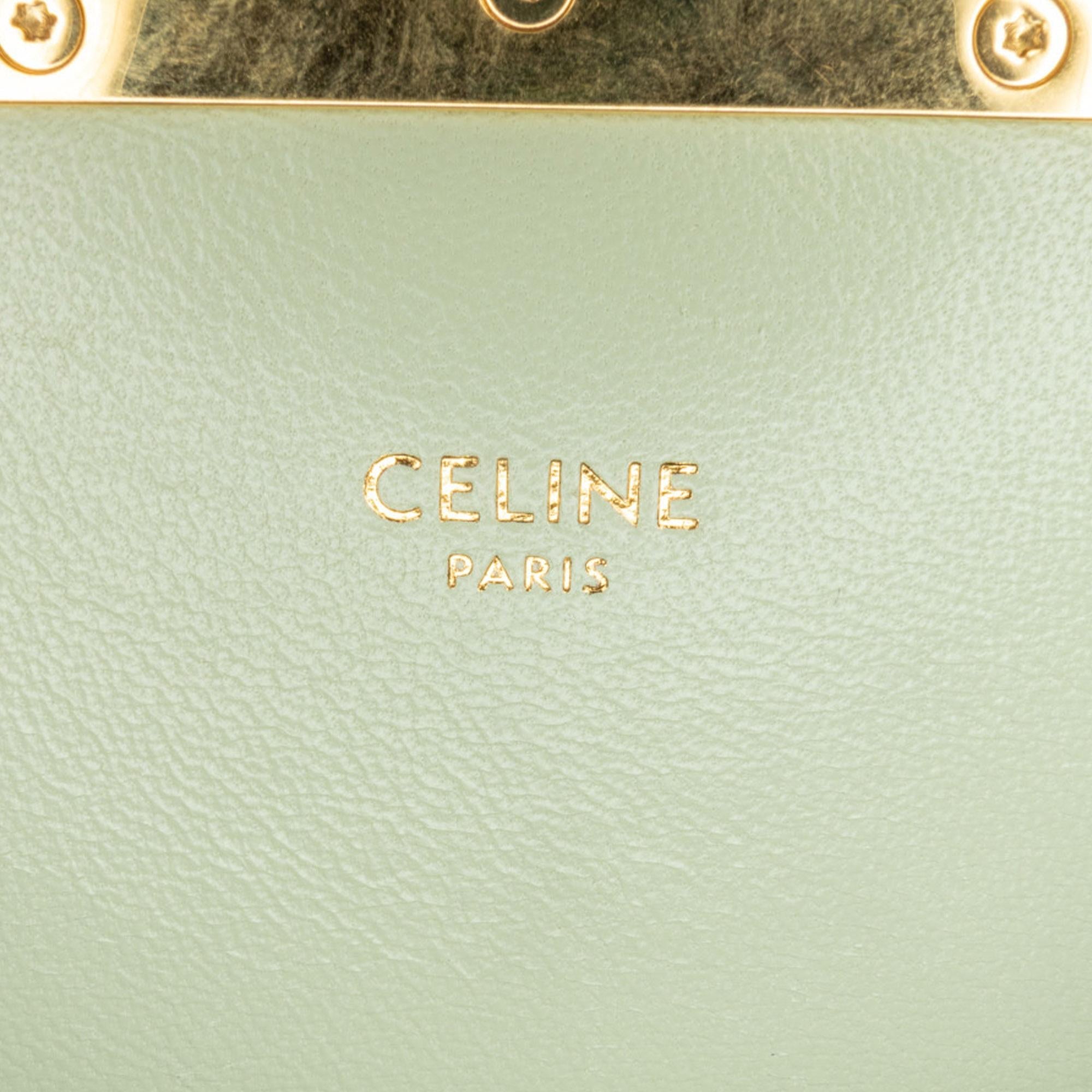 Celine Teen Coated Canvas Triomphe Crossbody