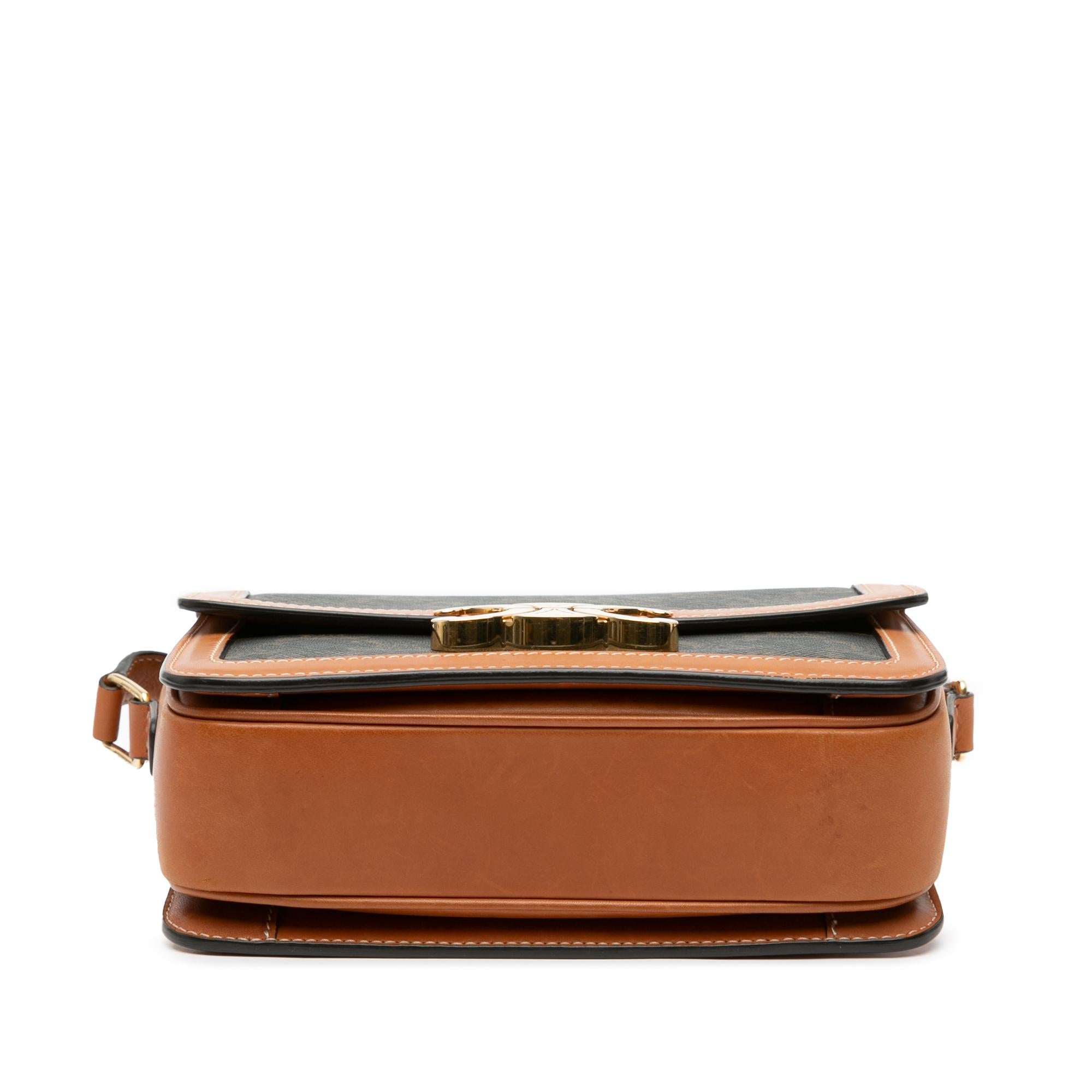 Celine Teen Coated Canvas Triomphe Crossbody