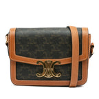 Celine Teen Coated Canvas Triomphe Crossbody