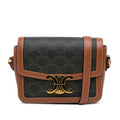 Celine Teen Coated Canvas Triomphe Crossbody