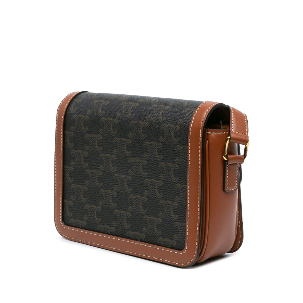 Celine Teen Coated Canvas Triomphe Crossbody