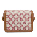 Celine Teen Embroidered Canvas Triomphe Crossbody (SHG-fY2a1z)