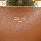 Celine Teen Embroidered Canvas Triomphe Crossbody (SHG-fY2a1z)