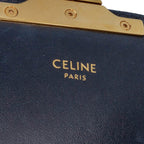 Celine Teen Embroidered Canvas Triomphe Crossbody