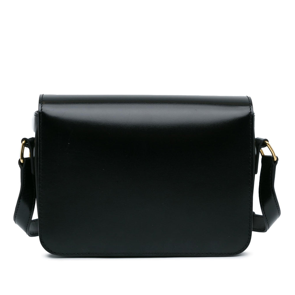 Celine Teen Shiny Calfskin Triomphe Crossbody (SHG-wclCE3)