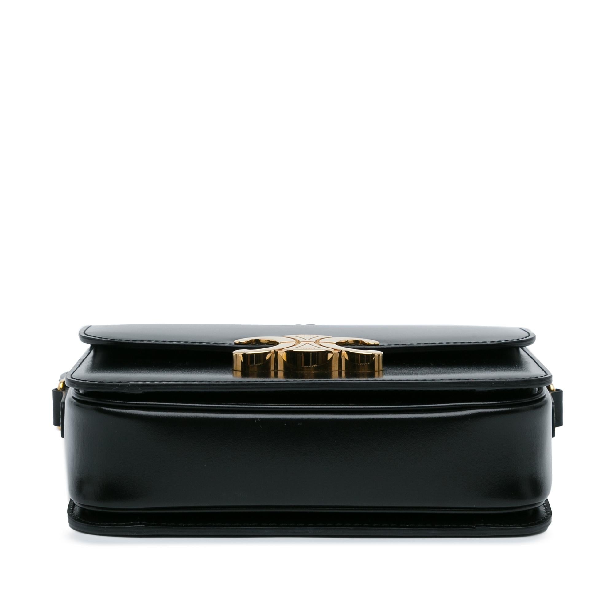 Celine Teen Shiny Calfskin Triomphe Crossbody (SHG-wclCE3)