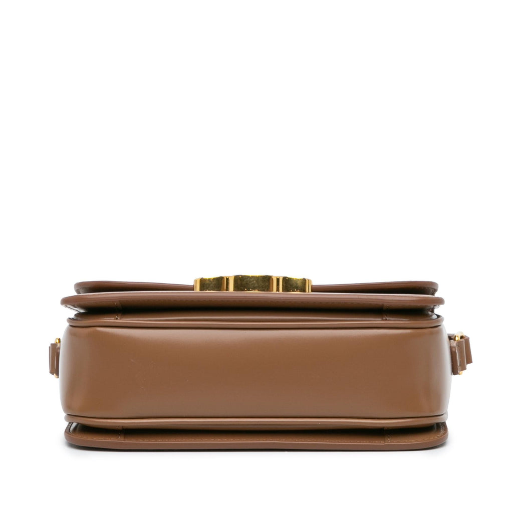 Celine Teen Shiny Calfskin Triomphe Crossbody
