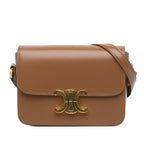 Celine Teen Shiny Calfskin Triomphe Crossbody