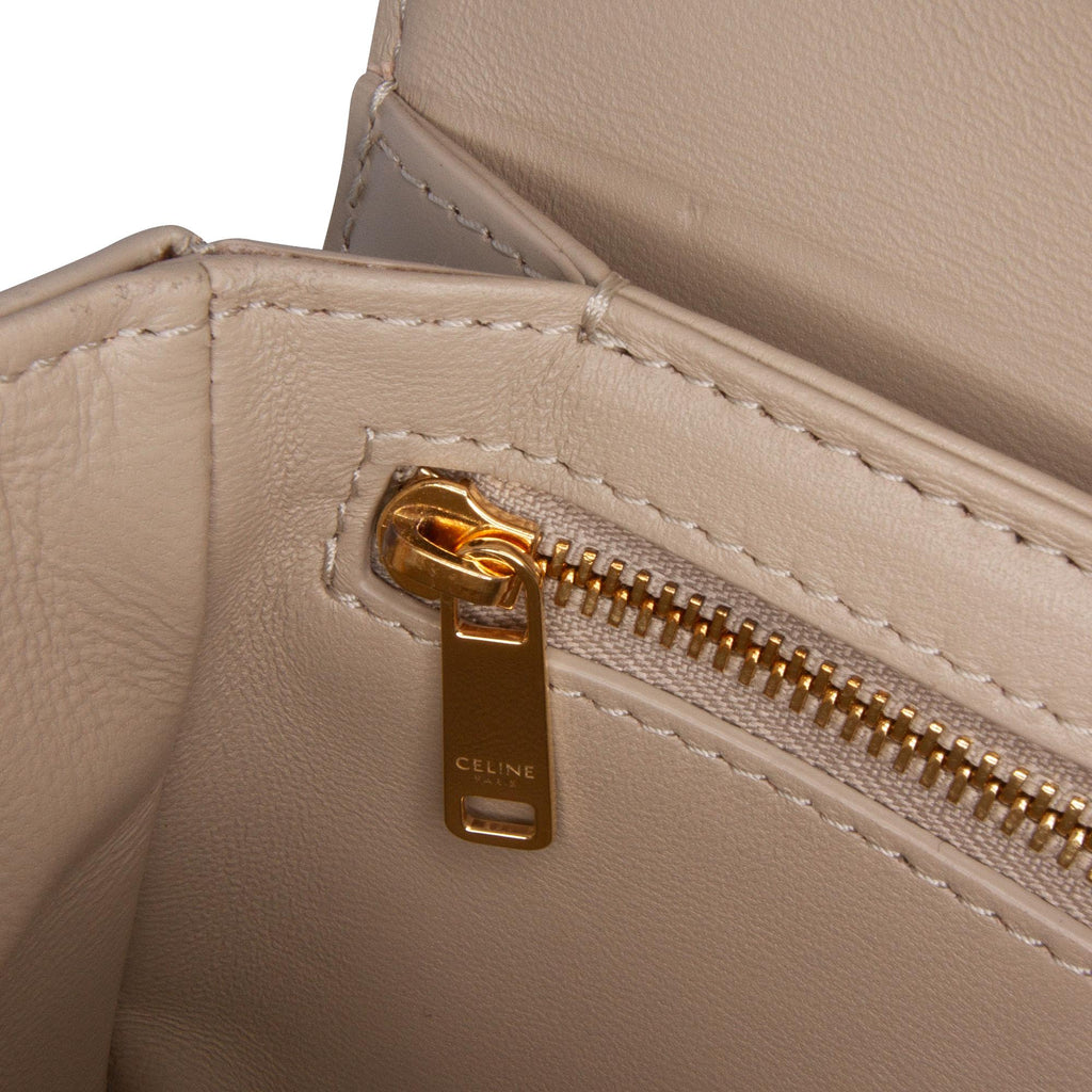 Celine Teen Shiny Calfskin Triomphe Crossbody