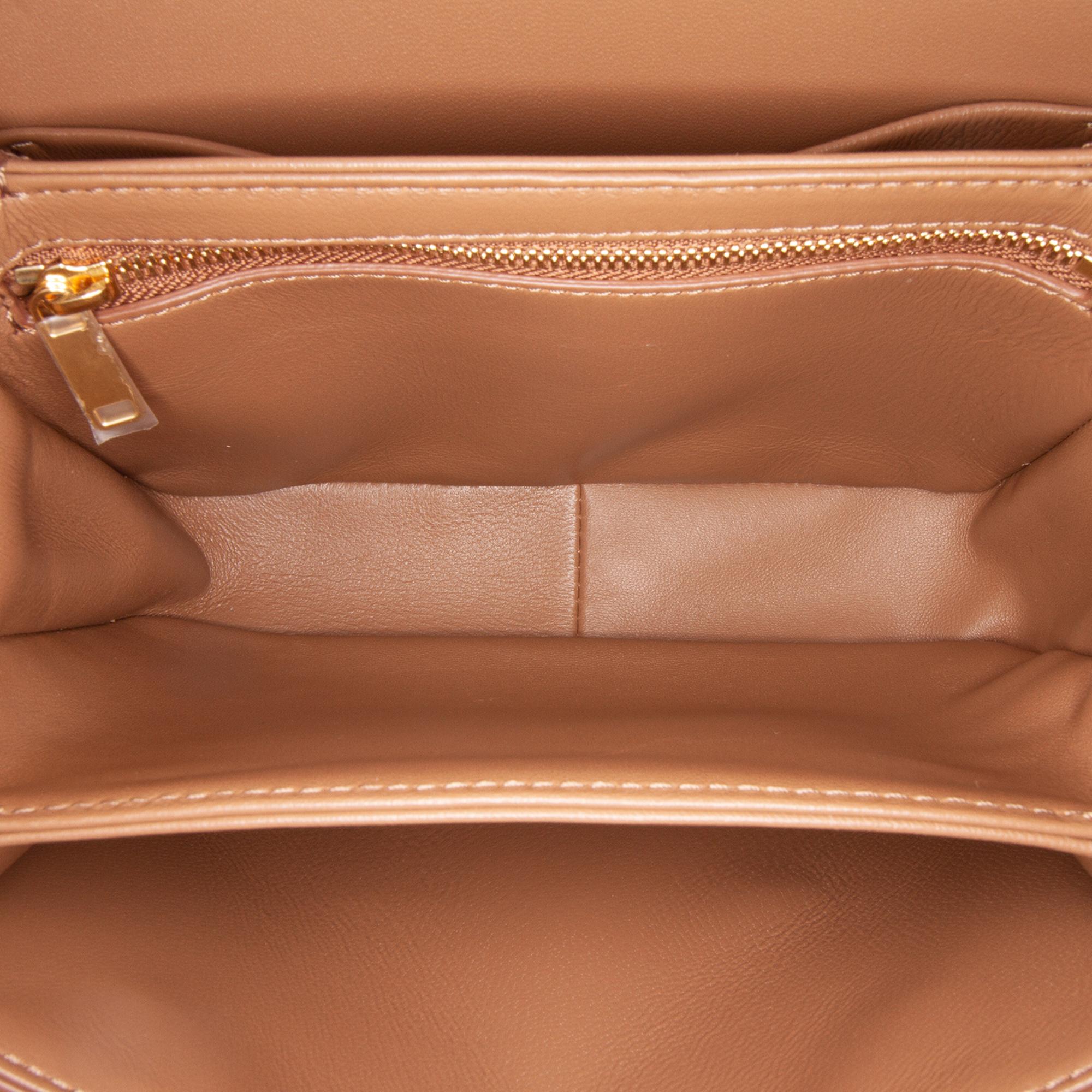 Celine Teen Shiny Calfskin Triomphe Crossbody