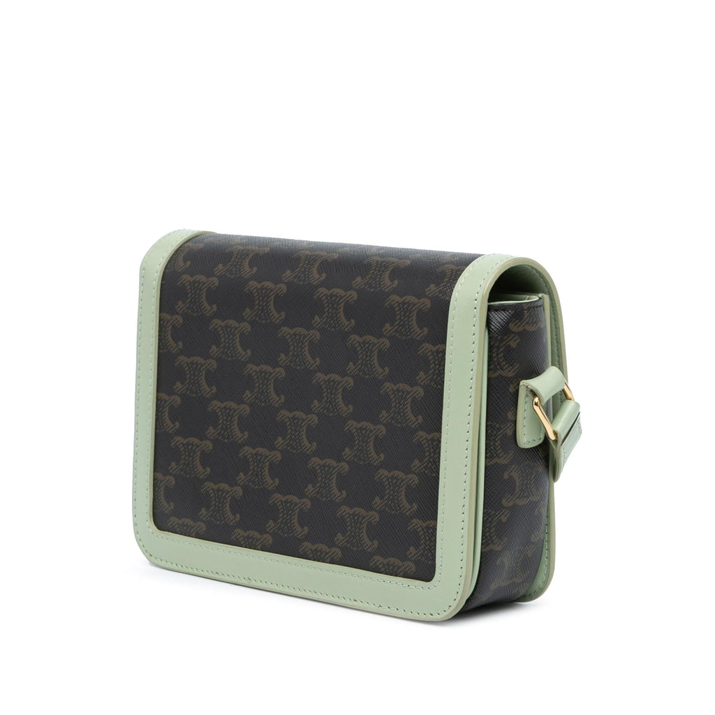 Celine Teen Triomphe Coated Canvas Crossbody