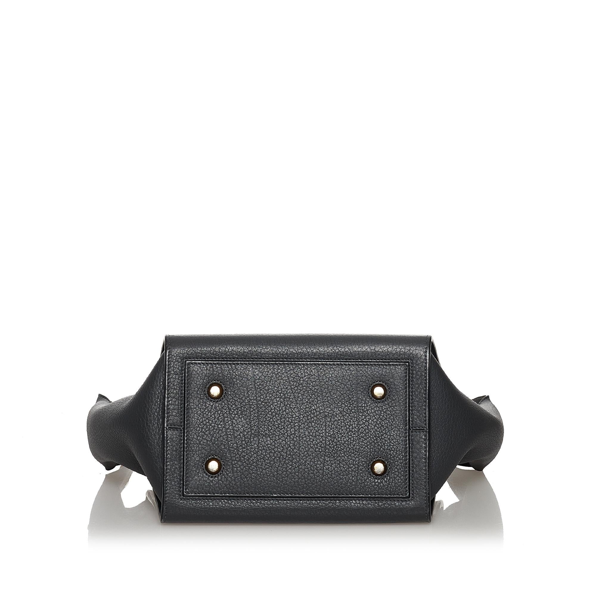 Celine Tie Tote Leather Handbag (SHG-31089)