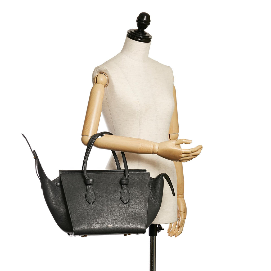 Celine Tie Tote Leather Handbag (SHG-31089)