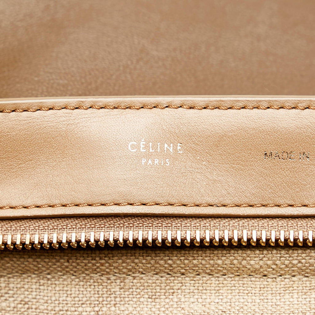 Celine Trapeze Leather Satchel (SHG-26835)