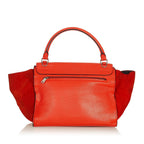 Celine Trapeze Leather Satchel (SHG-26966)