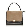 Celine Trapeze Leather Satchel (SHG-28869)