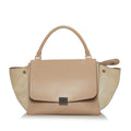 Celine Trapeze Leather Satchel (SHG-28880)