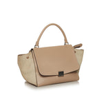 Celine Trapeze Leather Satchel (SHG-28880)