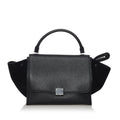 Celine Trapeze Leather Satchel (SHG-30491)