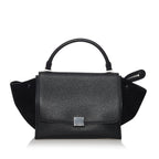 Celine Trapeze Leather Satchel (SHG-30491)