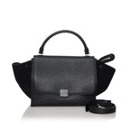Celine Trapeze Leather Satchel (SHG-30491)