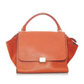 Celine Trapeze Leather Satchel (SHG-31102)
