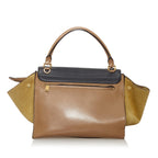 Celine Trapeze Leather Satchel (SHG-31483)