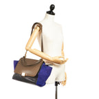 Celine Trapeze Tricolor Leather Satchel (SHG-26764)