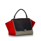Celine Trapeze Tricolor Leather Satchel (SHG-27023)