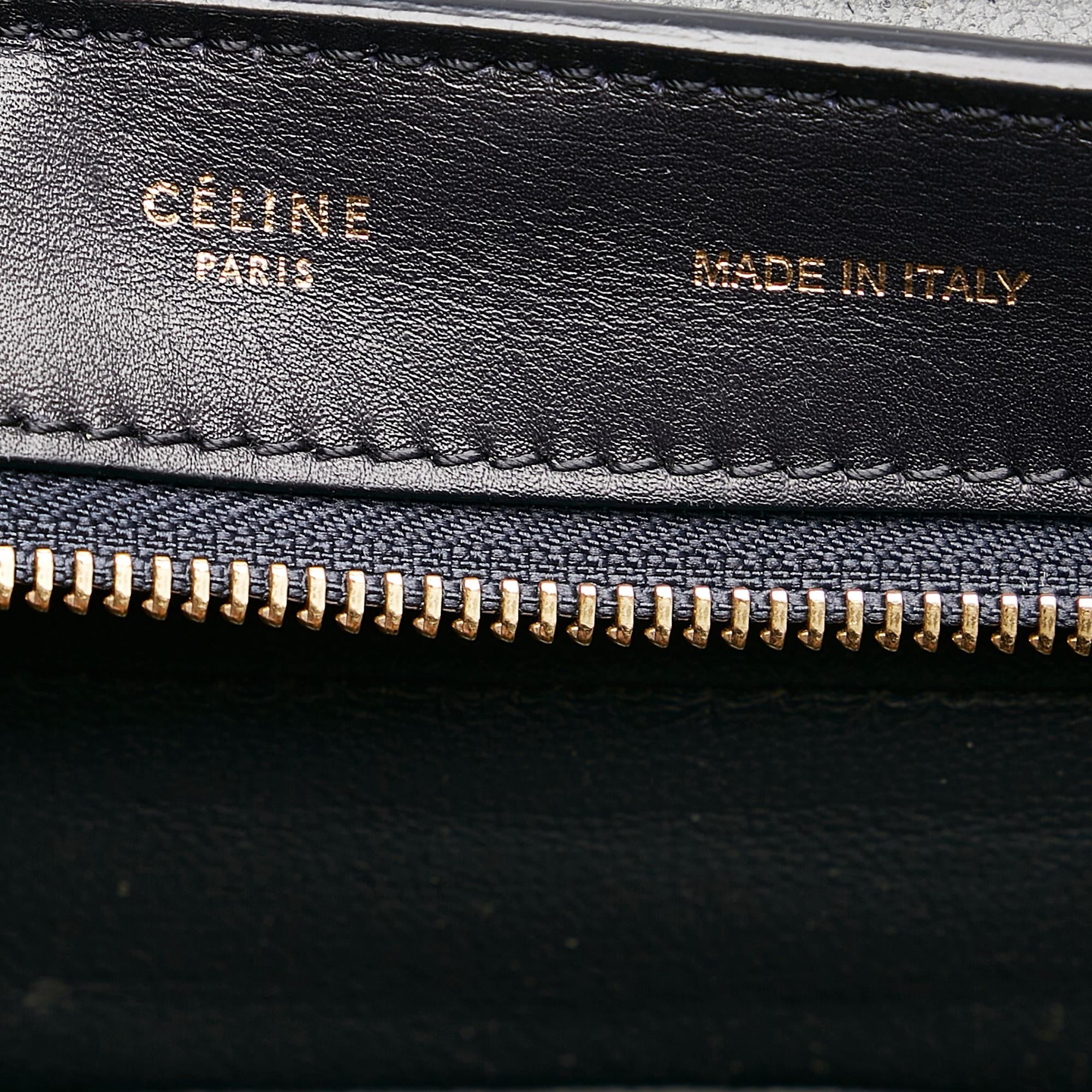 Celine Trapeze Tricolor Leather Satchel (SHG-28899)