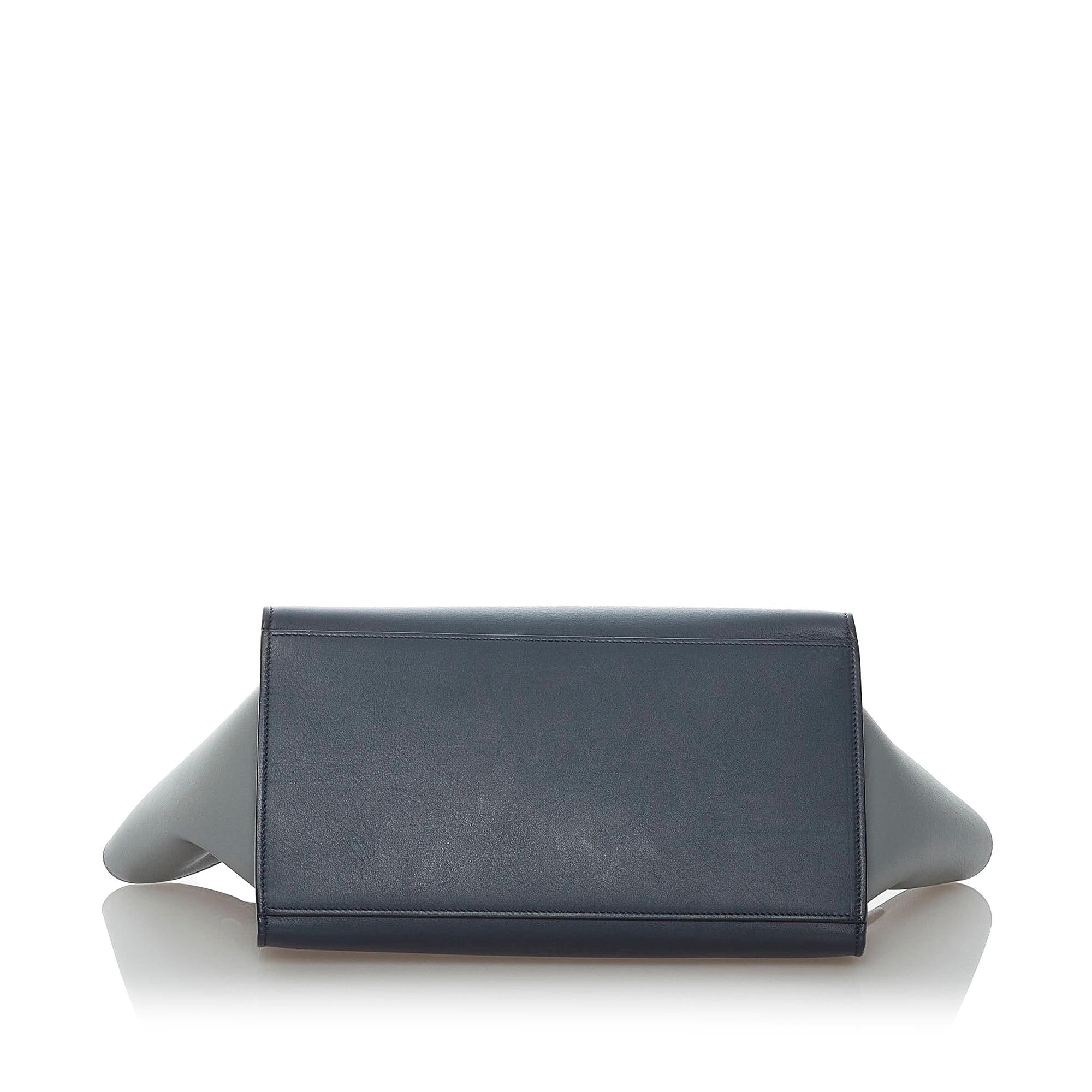 Celine Trapeze Tricolor Leather Satchel (SHG-30490)