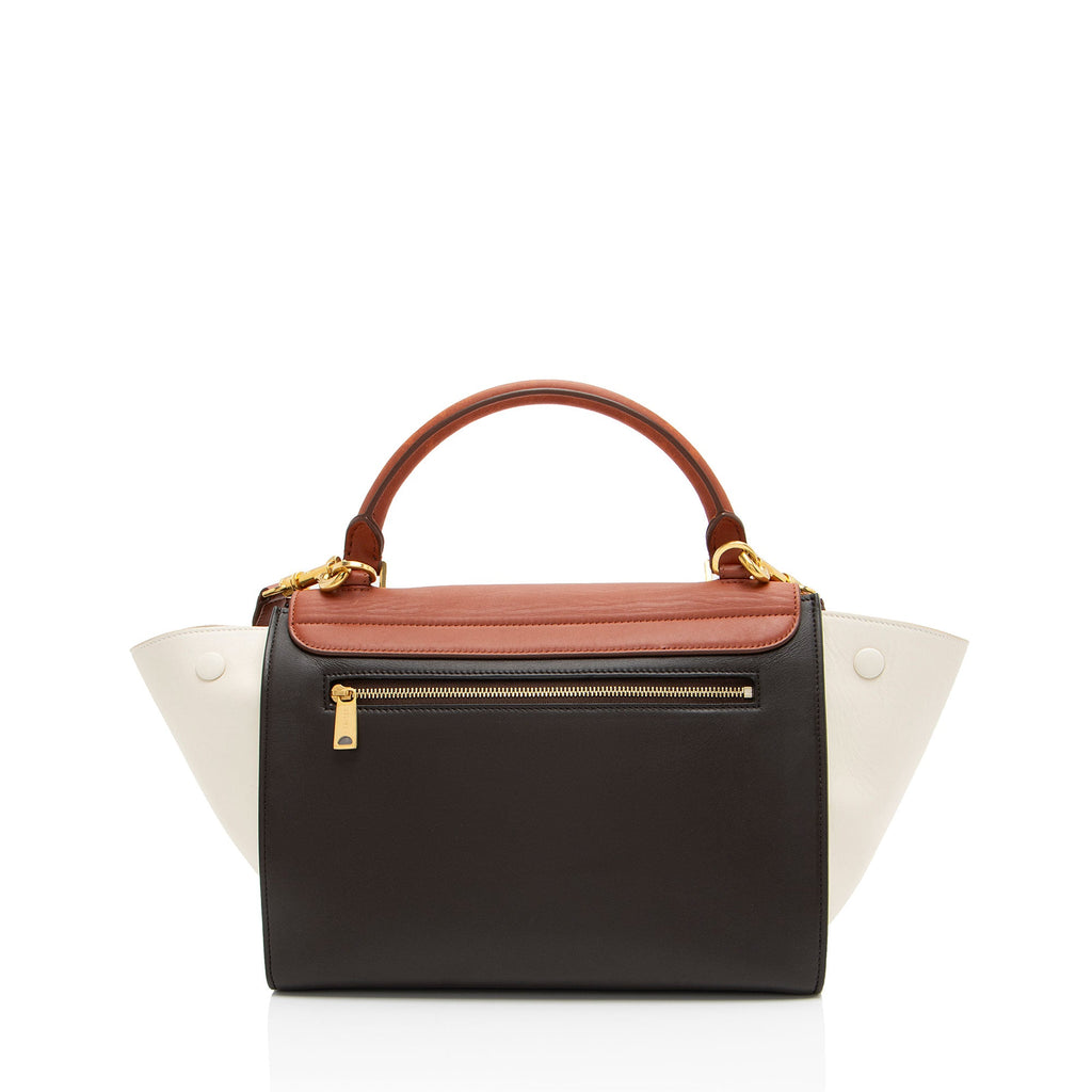 Celine Tricolor Calfskin Small Trapeze Bag