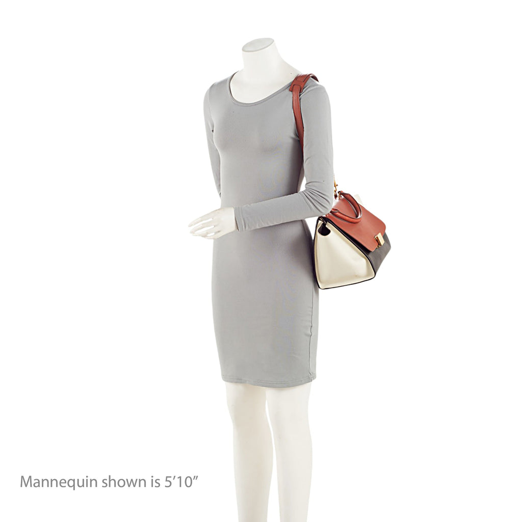 Celine Tricolor Calfskin Small Trapeze Bag