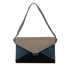 Celine Tricolor Leather Diamond Shoulder Bag (SHG-xsaZNr)
