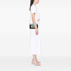Celine Tricolor Leather Pocket Envelope Wallet On Chain