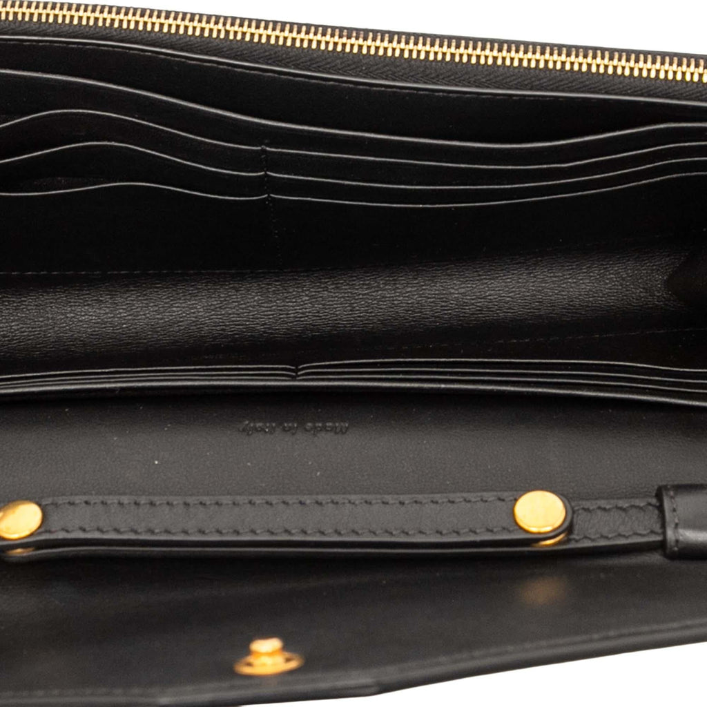 Celine Tricolor Leather Pocket Envelope Wallet On Chain