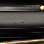 Celine Tricolor Leather Pocket Envelope Wallet On Chain