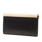 Celine Tricolor Leather Pocket Envelope Wallet On Chain