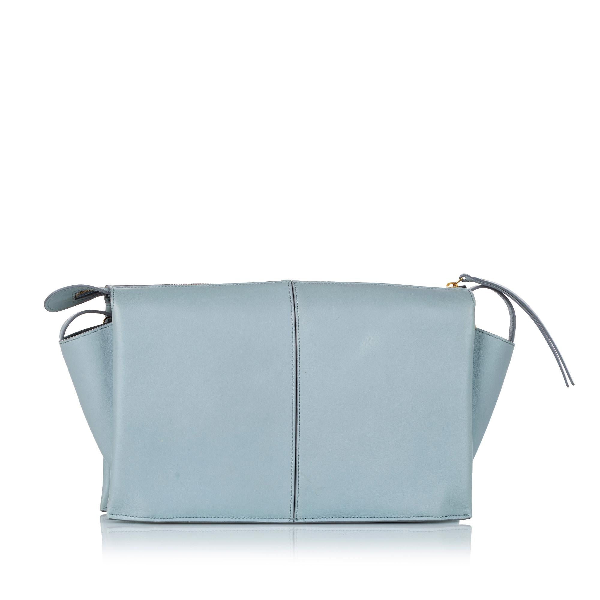 Celine Trifold Leather Crossbody Bag (SHG-29461)