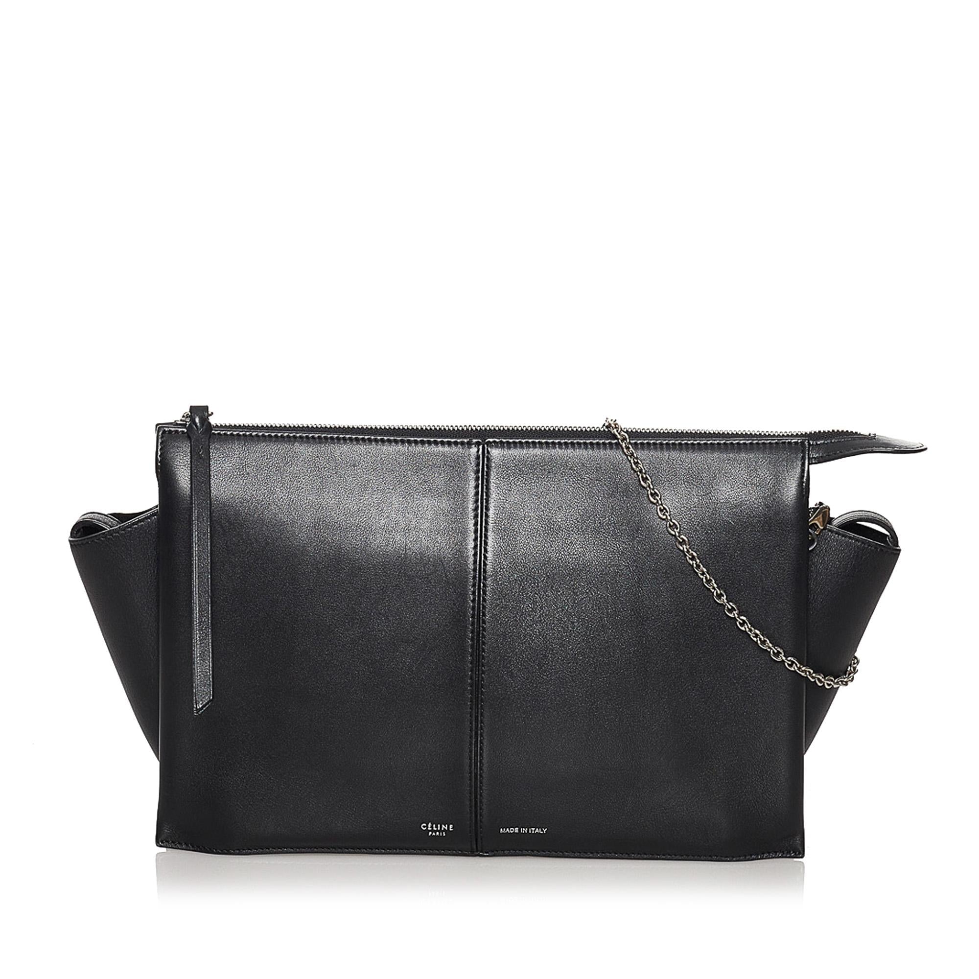 Celine Trifold Leather Crossbody Bag (SHG-31157)