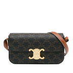 Celine Triomphe Calfskin Claude Shoulder Bag (SHG-bdLDog)