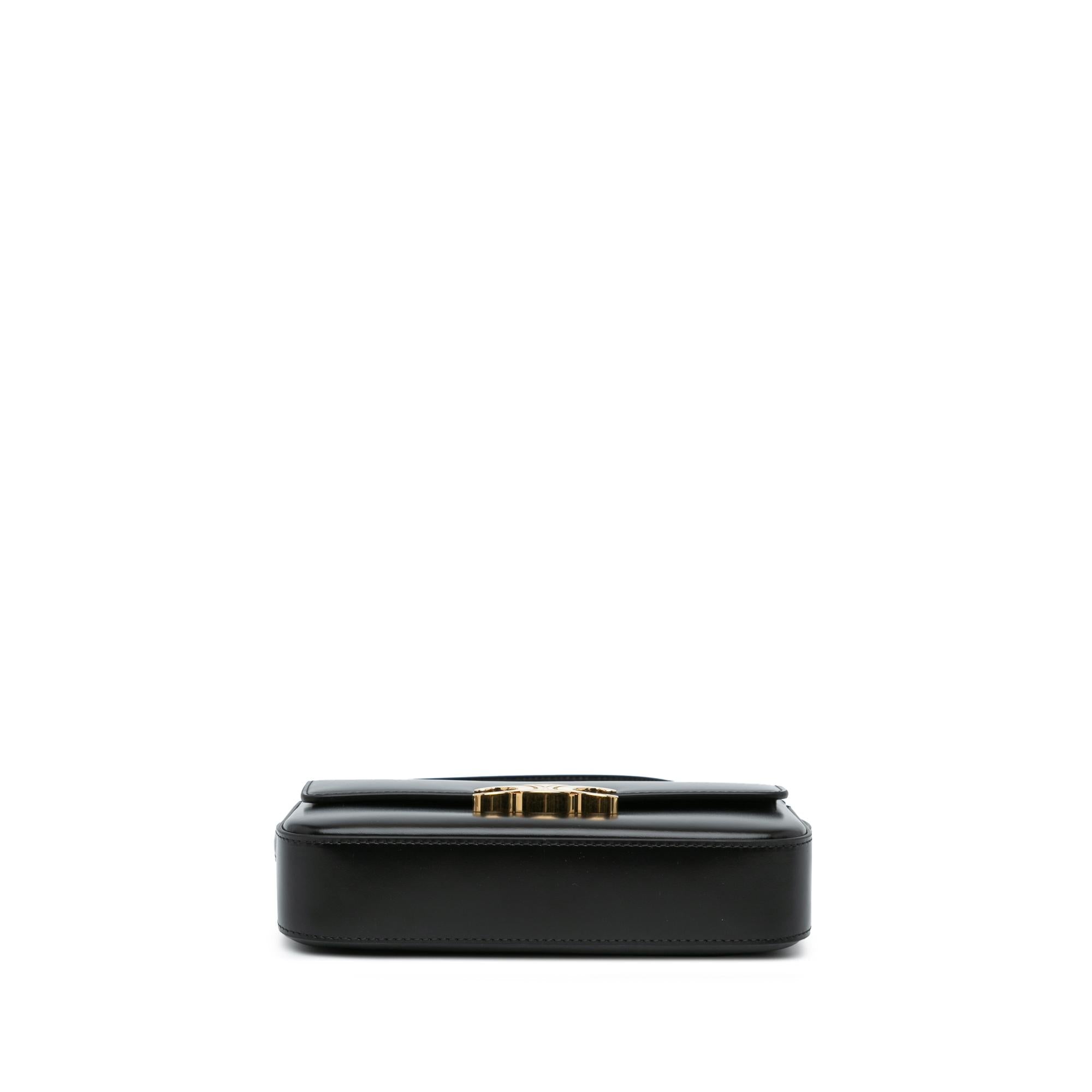 Celine Triomphe Calfskin Claude Shoulder Bag (SHG-lZlb7R)