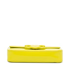 Celine Triomphe Calfskin Cuir Chain Shoulder Bag (SHG-d1dBPC)