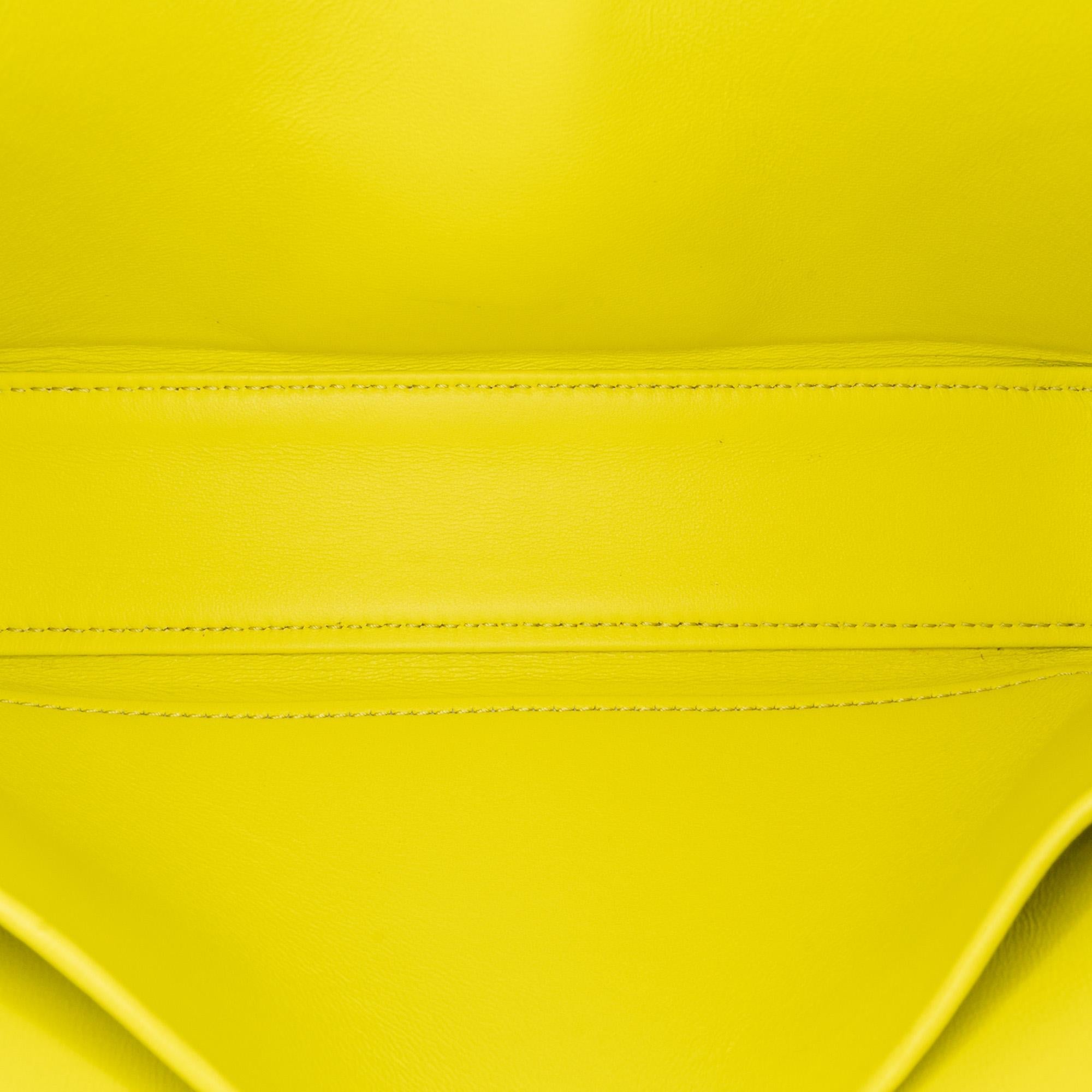 Celine Triomphe Calfskin Cuir Chain Shoulder Bag
