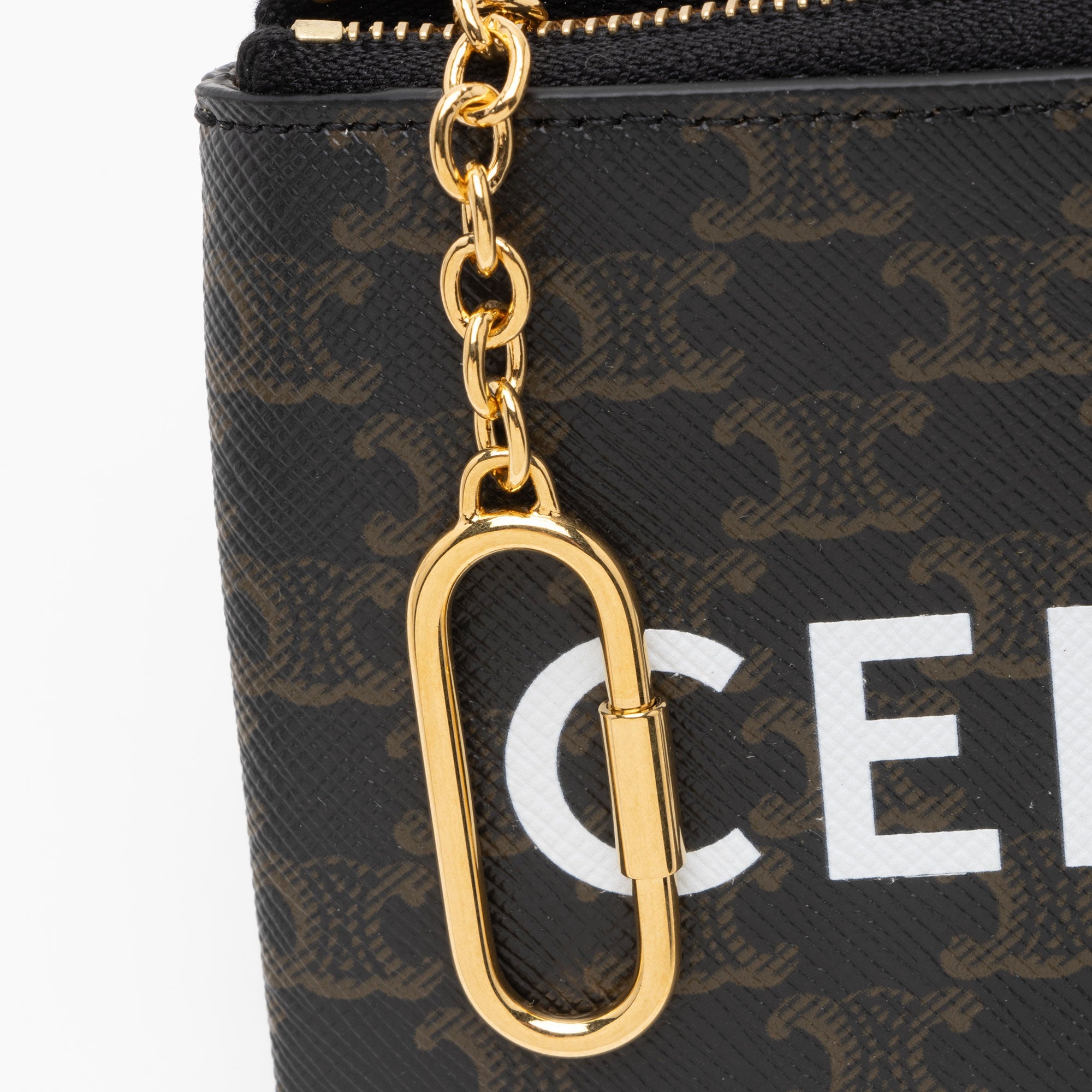 Celine Triomphe Canvas Coin Pouch (SHF-QPE1yP)