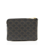 Celine Triomphe Canvas Logo Coin Pouch