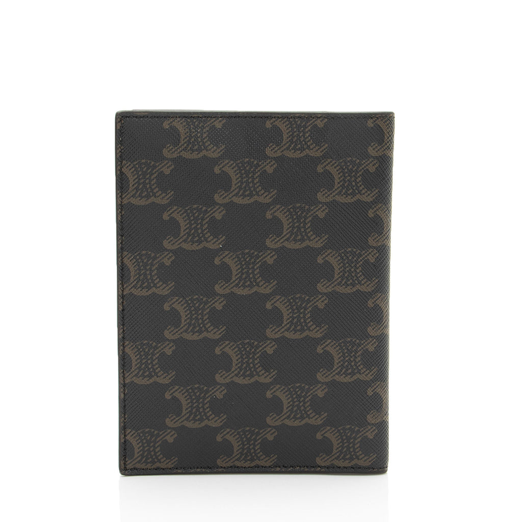 Celine Triomphe Canvas Passport Cover